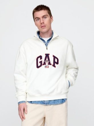 Schwerer Pullover mit Bogenlogo