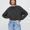 Schweres French-Terry-Sweatshirt mit Bubble-Muster Schweres French-Terry-Sweatshirt mit Bubble-Muster