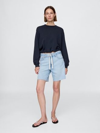 Schweres French-Terry-Sweatshirt mit Bubble-Muster