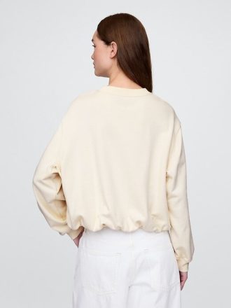Schweres French-Terry-Sweatshirt mit Bubble-Muster