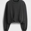 Schweres French-Terry-Sweatshirt mit Bubble-Muster Schweres French-Terry-Sweatshirt mit Bubble-Muster