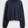 Schweres French-Terry-Sweatshirt mit Bubble-Muster Schweres French-Terry-Sweatshirt mit Bubble-Muster