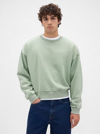 Schweres, kurzes Sweatshirt