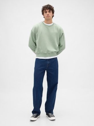 Schweres, kurzes Sweatshirt
