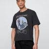Schweres, kurzes T-Shirt mit Fleetwood Mac-Grafik Schweres, kurzes T-Shirt mit Fleetwood Mac-Grafik