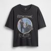 Schweres, kurzes T-Shirt mit Fleetwood Mac-Grafik Schweres, kurzes T-Shirt mit Fleetwood Mac-Grafik
