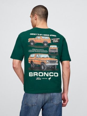 Schweres, kurzes T-Shirt mit Ford-Grafik