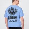 Schweres, kurzes T-Shirt mit Ramones-Grafik