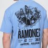 Schweres, kurzes T-Shirt mit Ramones-Grafik
