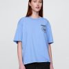 Schweres, kurzes T-Shirt mit Ramones-Grafik