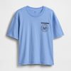Schweres, kurzes T-Shirt mit Ramones-Grafik