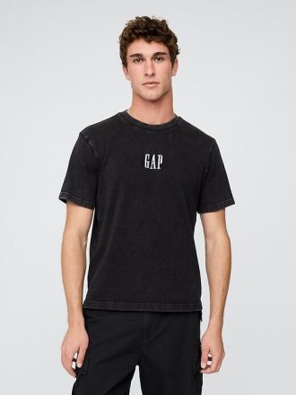 Schweres, legeres Logo-T-Shirt