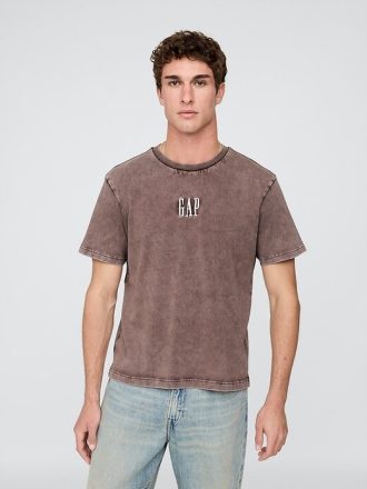Schweres, legeres Logo-T-Shirt