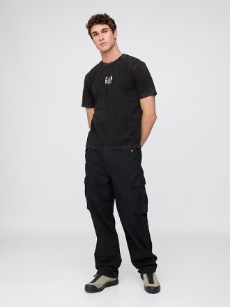 Schweres, legeres Logo-T-Shirt