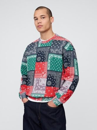 Schweres Oversize-Bandana-Sweatshirt