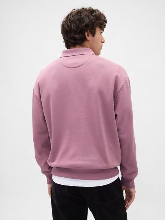 Schweres Oversize-Polo-Sweatshirt