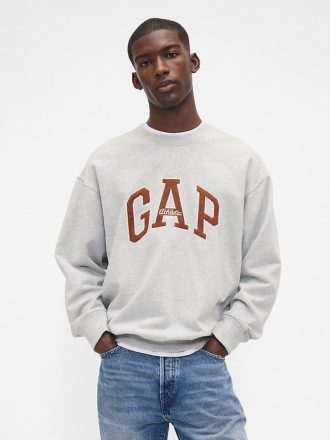 Schweres Oversize-Sweatshirt mit Logo