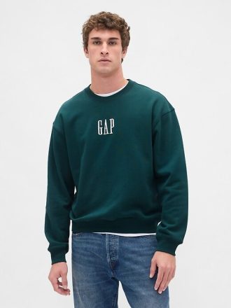 Schweres Oversize-Sweatshirt mit Logo