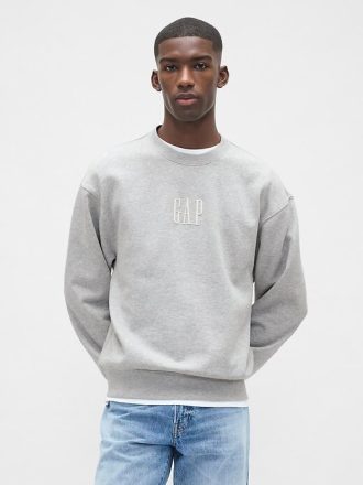 Schweres Oversize-Sweatshirt mit Logo