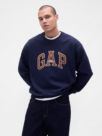 Schweres Oversize-Sweatshirt mit Logo