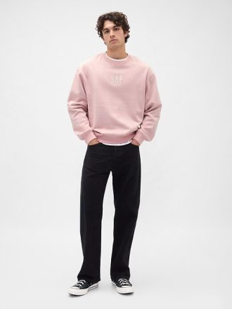 Schweres Oversize-Sweatshirt mit Logo
