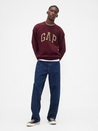 Schweres Oversize-Sweatshirt mit Logo