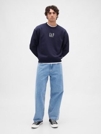 Schweres Oversize-Sweatshirt mit Logo