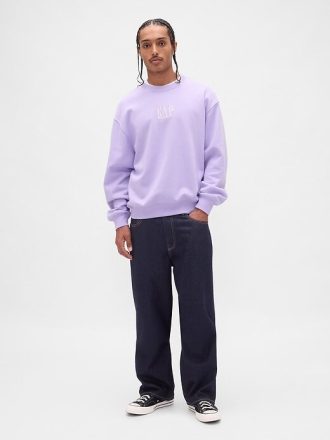 Schweres Oversize-Sweatshirt mit Logo