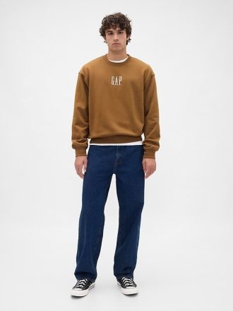 Schweres Oversize-Sweatshirt mit Logo