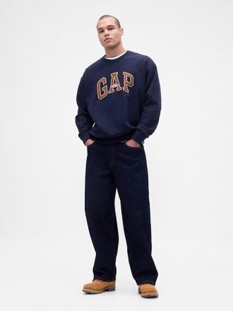 Schweres Oversize-Sweatshirt mit Logo