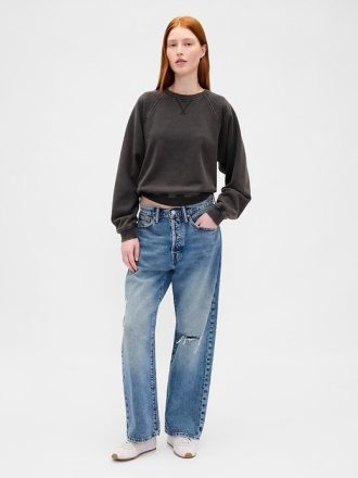 Schweres Raglan-Sweatshirt aus French Terry