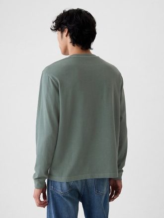 Schweres T-Shirt mit Rundhalsausschnitt