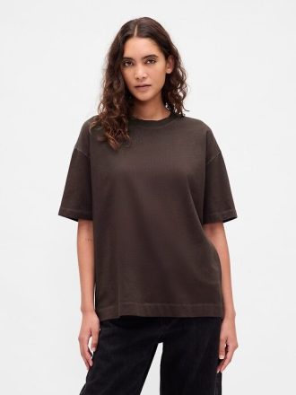 Schweres VintageSoft-T-Shirt aus Bio-Baumwolle
