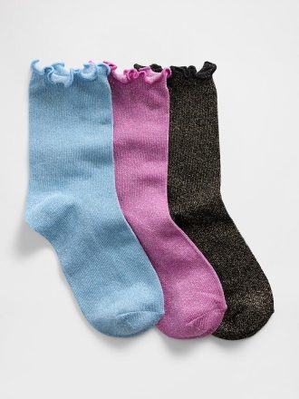 Shimmer Crew-Socken für Kinder (3er-Pack)