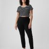 Skinny-Hose mit hohem Bund und Doppelstrick Skinny-Hose mit hohem Bund und Doppelstrick