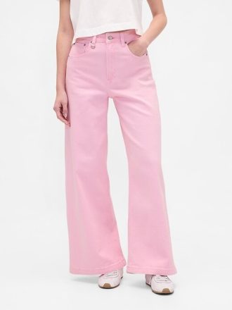 Sky High Rise Stride Jeans mit weitem Bein