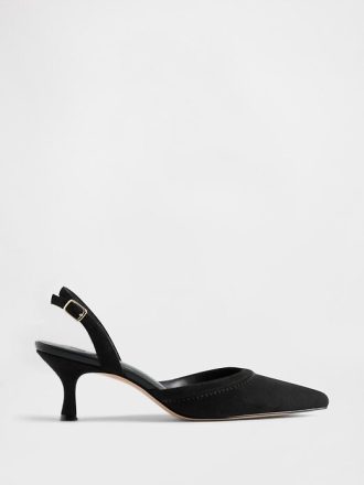 Slingback-Kitten Heels