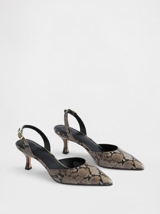 Slingback-Kitten Heels