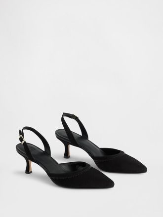 Slingback-Kitten Heels
