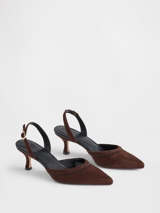 Slingback-Kitten Heels