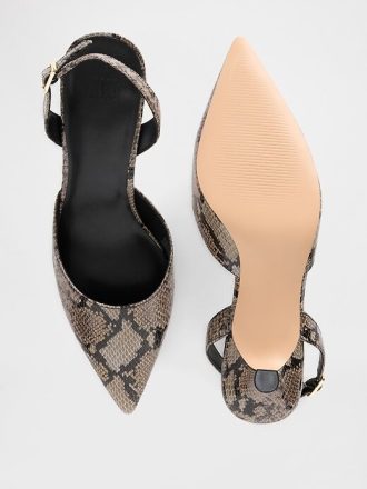 Slingback-Kitten Heels