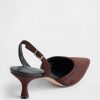 Slingback-Kitten Heels
