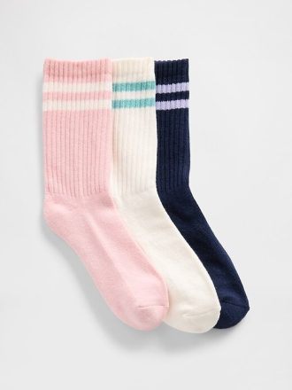 Slouchy Crew-Socken für Kinder (3er-Pack)