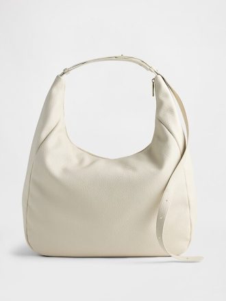 Slouchy-Tasche aus veganem Kieselleder