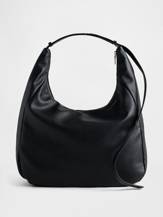 Slouchy-Tasche aus veganem Kieselleder