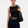 Slouchy-Tasche aus veganem Kieselleder
