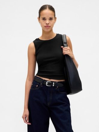 Slouchy-Tasche aus veganem Kieselleder