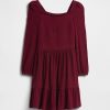 Softspun-Smocked-Kleid mit quadratischem Ausschnitt für Kinder