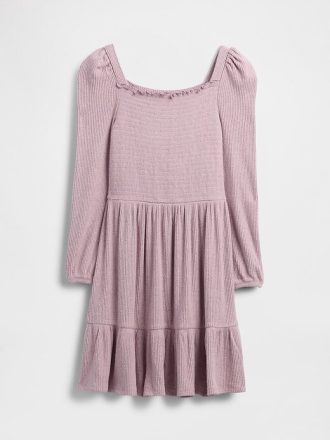 Softspun-Smocked-Kleid mit quadratischem Ausschnitt für Kinder