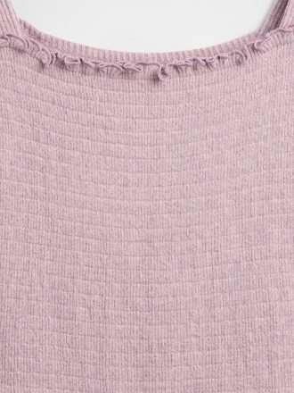 Softspun-Smocked-Kleid mit quadratischem Ausschnitt für Kinder